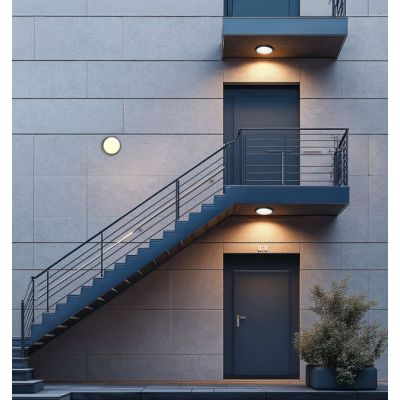 Oprawa z czujnikiem ruchu NYMPHEA OMNI E27 230V IP65 IK08 czarny SPECTRUM LED (SLIP031054)